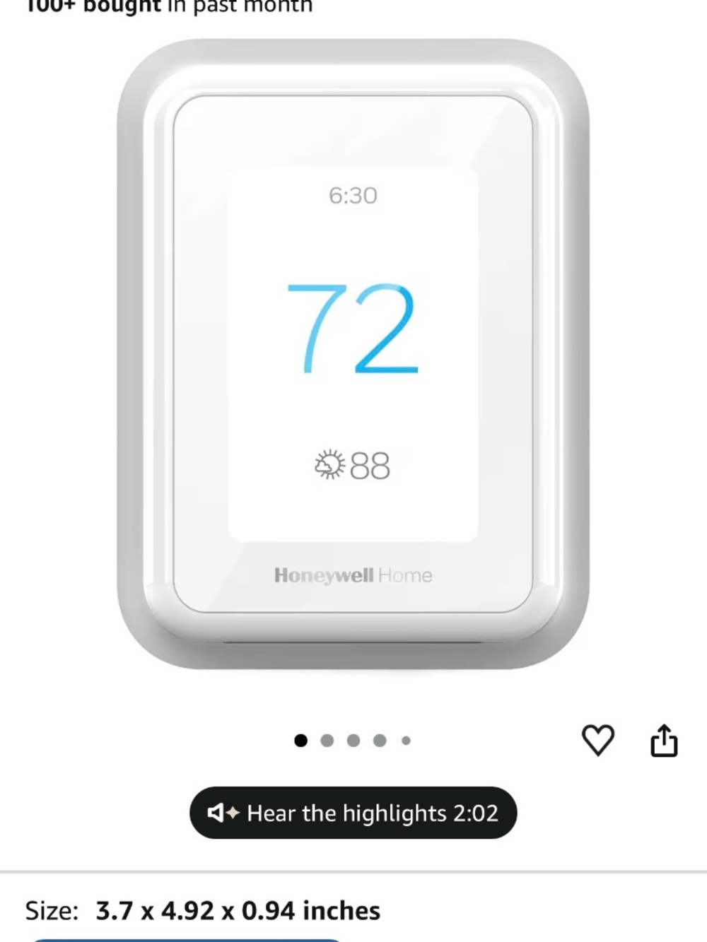 Honeywell Home T9 WIFI Smart Thermostat, Smart Room Sensor Ready